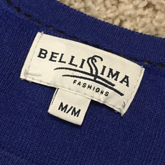 Vintage Bellissima Phthalo Blue Tank Top - Picture 7 of 12
